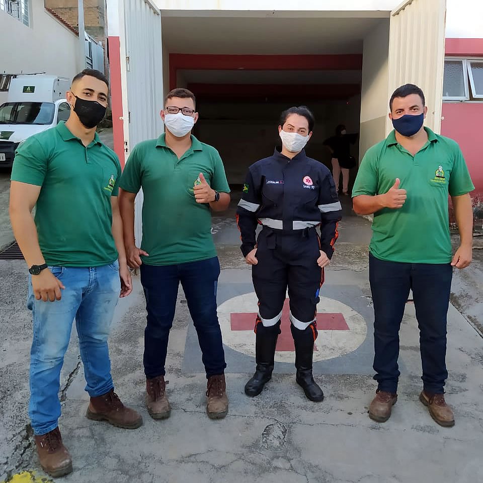 Equipe Bio Tech com o SAMU de Piquete SP